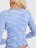 WORSHIP Cherub Stripe Long Sleeve Top - DREAM BLUE