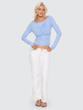 WORSHIP Cherub Stripe Long Sleeve Top - DREAM BLUE