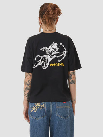 WORSHIP Cherub Regular Fit Tee - STANDARD BLACK