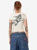 WORSHIP Cherub Cap Sleeve Top - BONE
