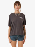 WORSHIP Cherio Regular Fit Tee - WORN BLACK