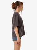 WORSHIP Cherio Regular Fit Tee - WORN BLACK