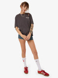 WORSHIP Cherio Regular Fit Tee - WORN BLACK