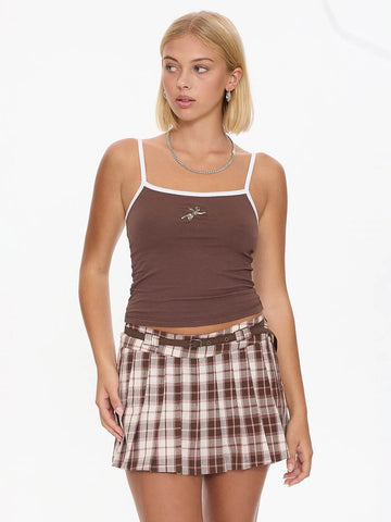 WORSHIP Cerub 00s Singlet - DARK CHOC