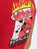 WORSHIP Hot Gossip Teeny Tee - LUCKY RED