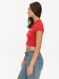 WORSHIP Hot Gossip Teeny Tee - LUCKY RED