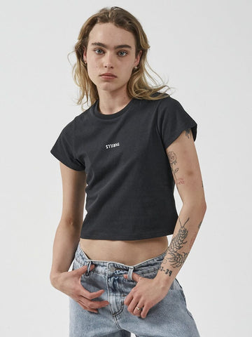 THRILLS Minimal Thrills Mini Tee - FADED BLACK