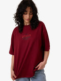 THRILLS Sweet Anarchy Oversized Tee - CABERNET
