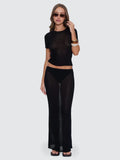 THRILLS Dissolve My Mind Knit Top - BLACK