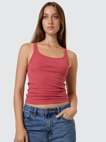 THRILLS Minimal Thrills Scoop Tank - REDWOOD