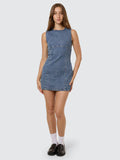 THRILLS Night Shift Mini Dress - STONED BLUES