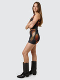 THRILLS Metamorphic Daze Mini Dress - BLACK