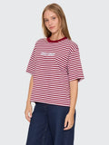 THRILLS Primitive Stripe Square Tee - SOUR CHERRY