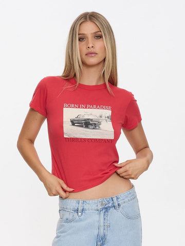 THRILLS Metal & Dust Boy Tee - FLAME RED