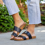 REEF Cushion Bounce Vista - BLACK/NATURAL