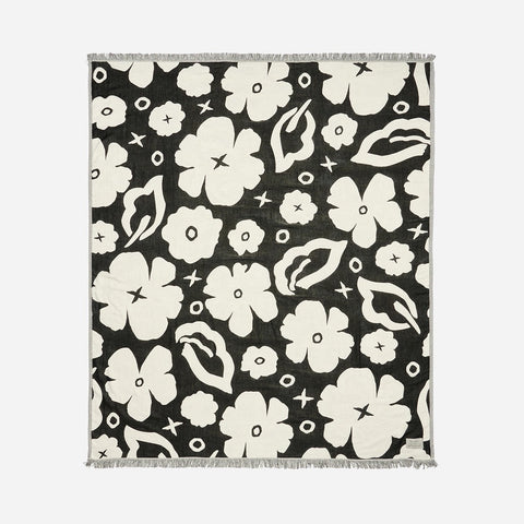 SLOWTIDE Beach Blanket - BLACK
