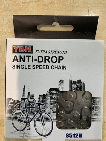 YBN Extra Strength Single Speed Chain - SILVER
