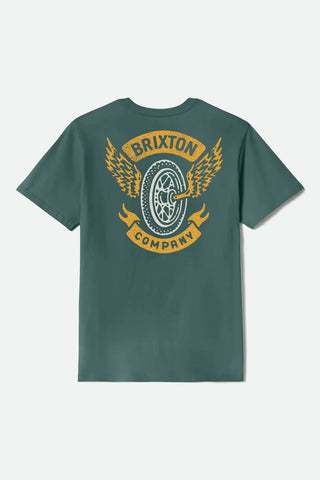 BRIXTON Payson Short Sleeve Tee - NIGHT SAGE