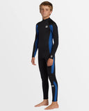 BILLABONG 302 Boys Foil BZ GBS Fullsuit - MID BLUE