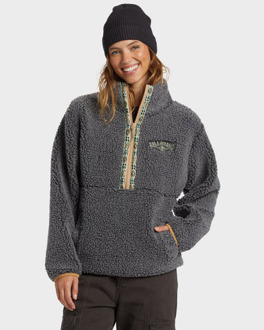 BILLABONG Horizon Mock Neck - CHARCOAL
