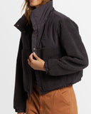 BILLABONG Lost Trails Button Up Fleece - BLACK SANDS