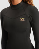 BILLABONG Synergy Back Zip Steamer 3-2mm - BLACK TIE