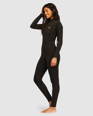 BILLABONG Synergy Back Zip Steamer 3-2mm - BLACK TIE