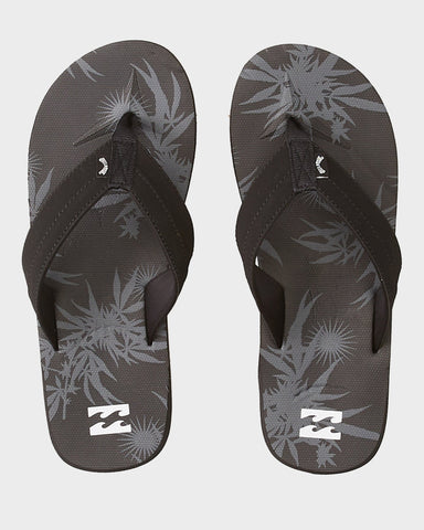 BILLABONG All Day Impact Print Thongs - BLACK