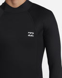 BILLABONG Foil Back Zip Steamer 3/2mm - BLACK