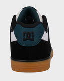 DC Kids Pure SKate Shoes - BLACK/WHITE/EMERALD