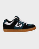 DC Kids Pure SKate Shoes - BLACK/WHITE/EMERALD