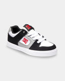 DC Youth Pure Skate Shoes - WHITE / BLACK/RED