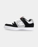 DC Youth Pure Skate Shoes - WHITE / BLACK/RED