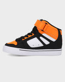 DC Kids Pure High-Top Ev - ORANGE/BLACK/WHITE