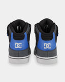 DC Pure Hi Top EV - GREY/BLACK/BLUE (YOUTH)
