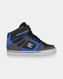 DC Pure Hi Top EV - GREY/BLACK/BLUE (YOUTH)