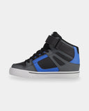 DC Pure Hi Top EV - GREY/BLACK/BLUE (YOUTH)