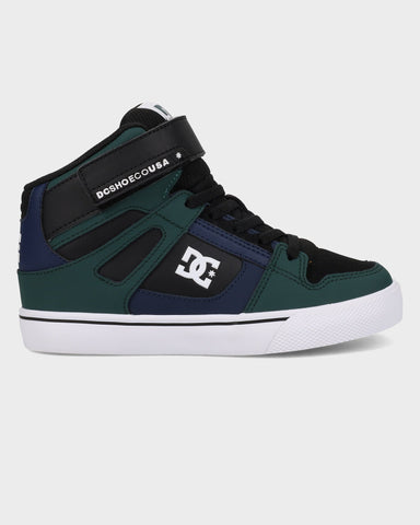 DC Kids Pure High-Top Ev - GREEN/NAVY/BLACK