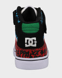 DC Kids Pure High-Top Ev - WHITE/BLUE/RED
