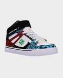 DC Kids Pure High-Top Ev - WHITE/BLUE/RED