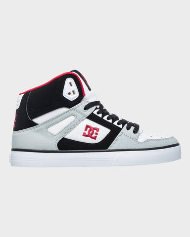 DC Pure High Top WC - DEEP RED/WHITE