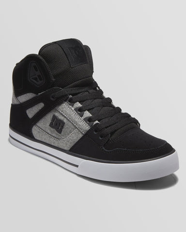 DC Pure High Top WC - BLACK/BATTLESHIP/ARMOR