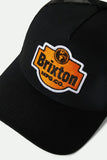 BRIXTON Genuine Quality MP Trucker Hat - BLACK/BLACK