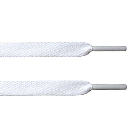 LaceSpace Flat Replacement Laces - WHITE