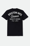 BRIXTON Straton S/S STND Tee - BLACK