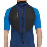 O'NEILL - Boys Reactor 2 Back Zip Short Sleeve Spring 2mm - NAVY/ULTRA