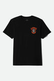 BRIXTON Payson Short Sleeve Tee - BLACK