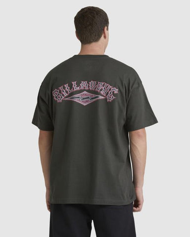 BILLABONG - Core Diamond Short Sleeve Tee - CHARCOAL