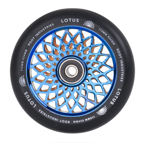ROOT INDUSTRIES Lotus 110mm Scooter Wheels - BLACK/BLU-RAY CORE