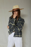 BRIXTON - Bowery Women's Long Sleeve Flannel - WASHED NAVY